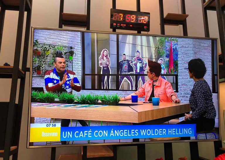 Ángeles Wolder en entrevista para el programa El Desayuno, Canal RCN de Colombia